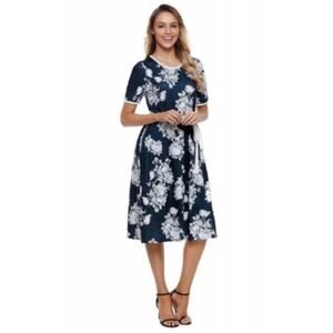 New Floral Print Knee‎ Length Dress